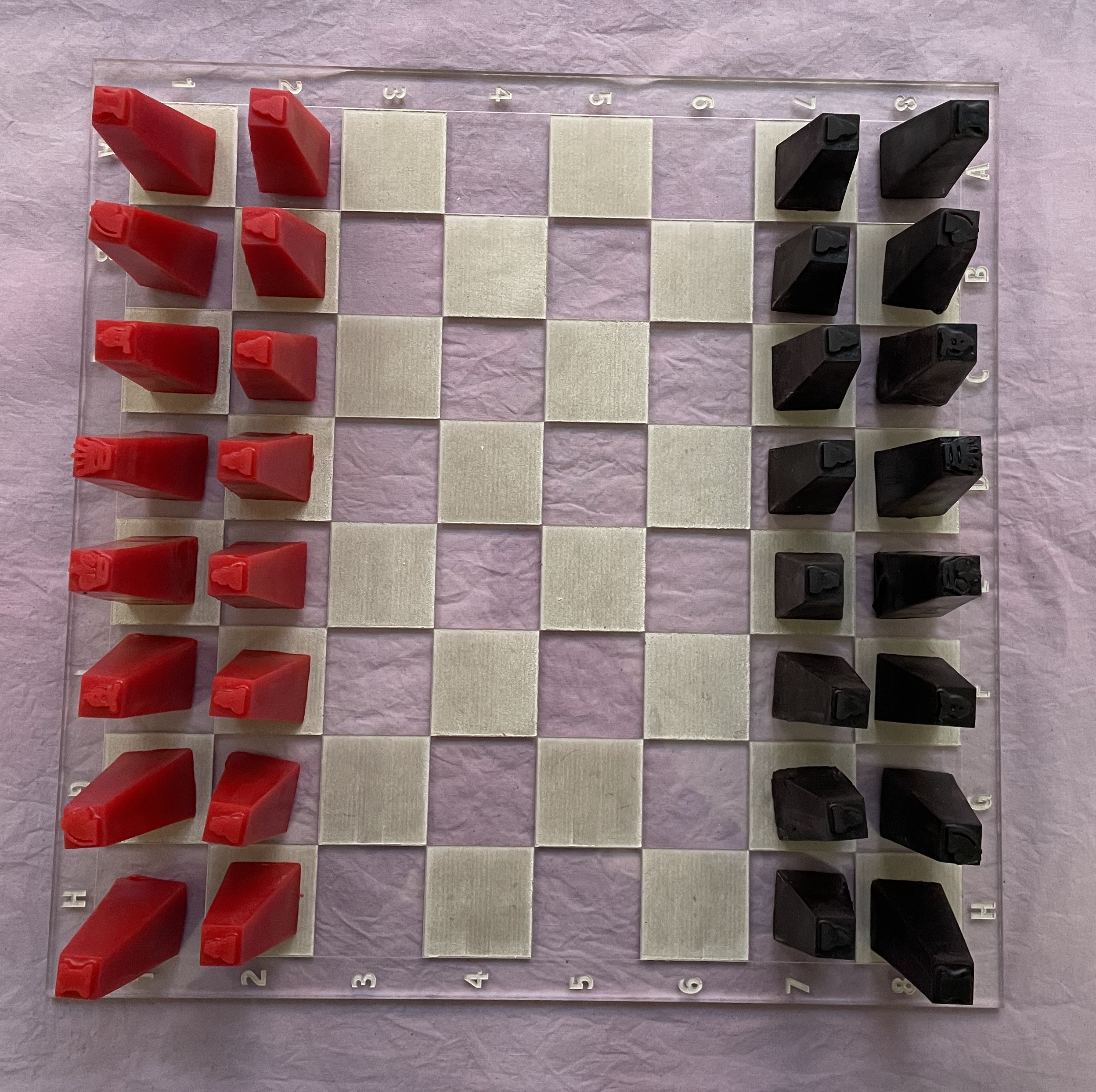 Chess mold Plaster concrete plastic game decor mold 