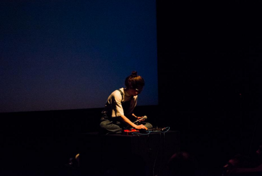 Lyra Hill, Cat Tongue, performance at Conversations at the Edge 2016. Photo by Camarri Lane. 