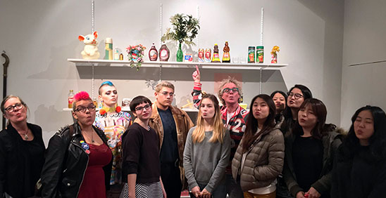 Guests! This semester we hosted: 54 SAIC classes, classes from other schools, several receptions and public tours, 30 SAIC student researchers, 14 independent researchers, and uncounted, stray, sneak peek guests. Peter Exley's Research Studio class