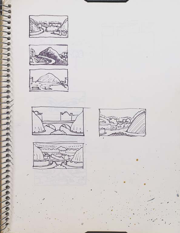 Page in Brown's 1968-1970 sketchbook