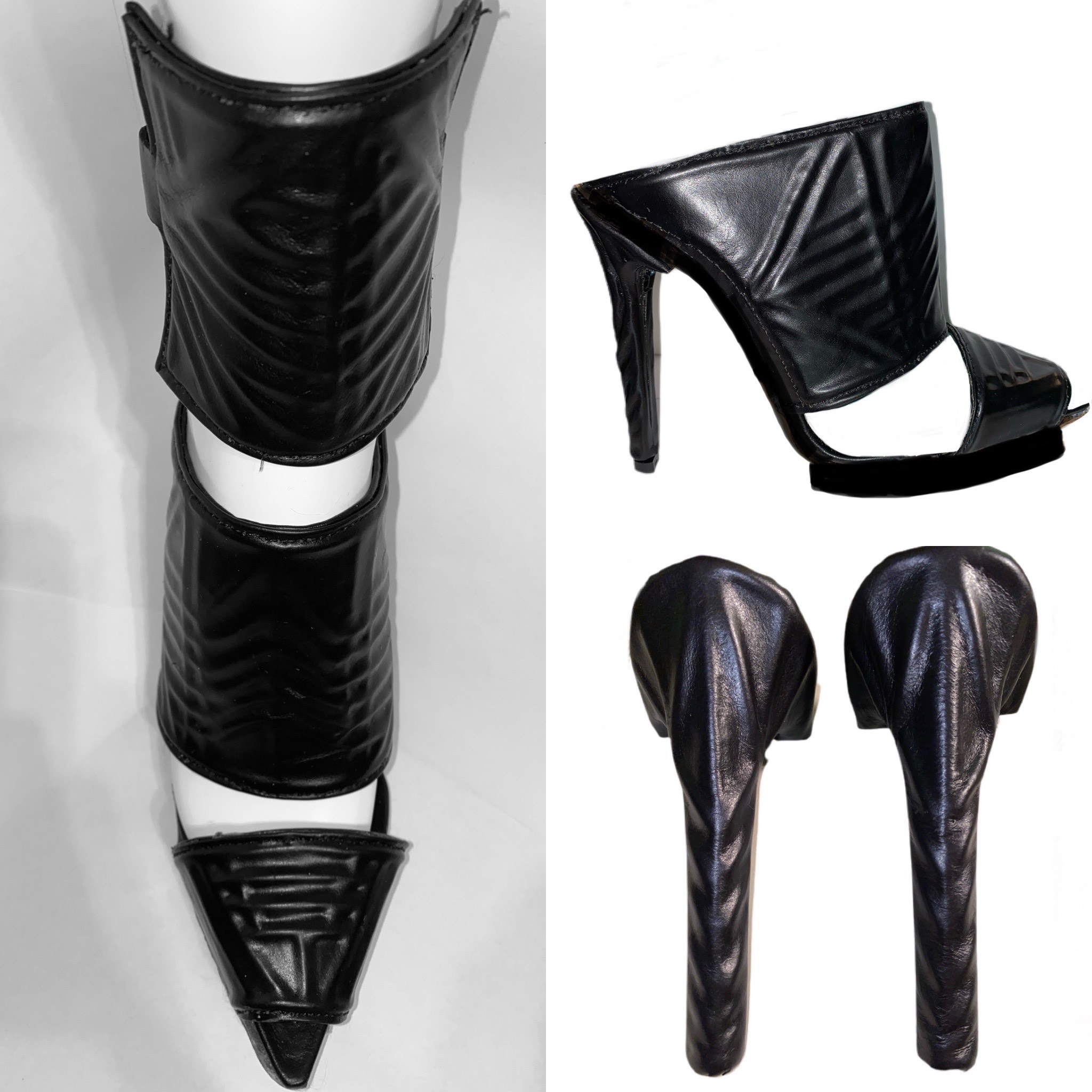 amanda germolec - ‘black inside LINES shoe’