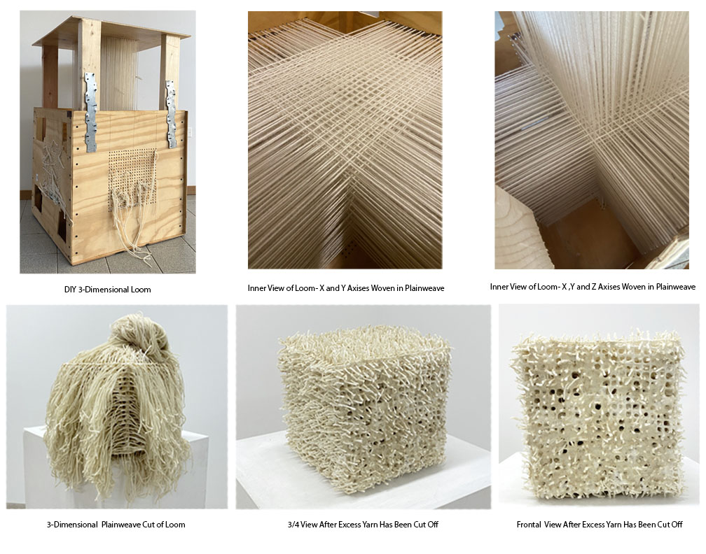 Kate Morrick - Weaving Process, Bonded Dimensional Plainweave