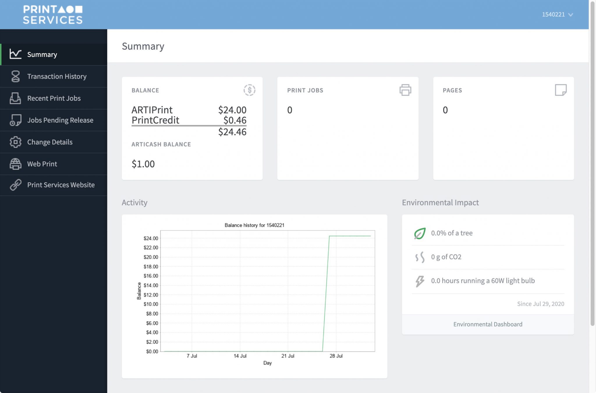 PaperCut Customer Portal Overview SAIC Print Services