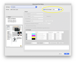 Print Image File Save as PDF | Print as Image option in Adobe Acrobat – SAIC Print Services