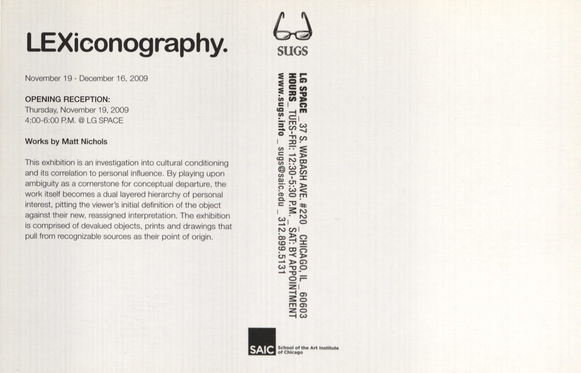 LEXiconography | SITE Galleries
